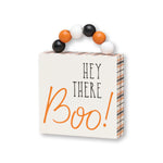 CA-4792 - *Boo! Plaid Box Sign w/ Beads