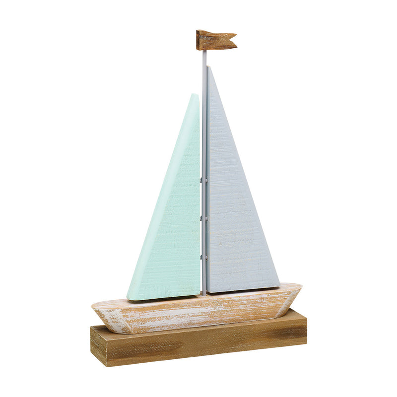 PS-8061 - Sm. Blue/Green Sailboat