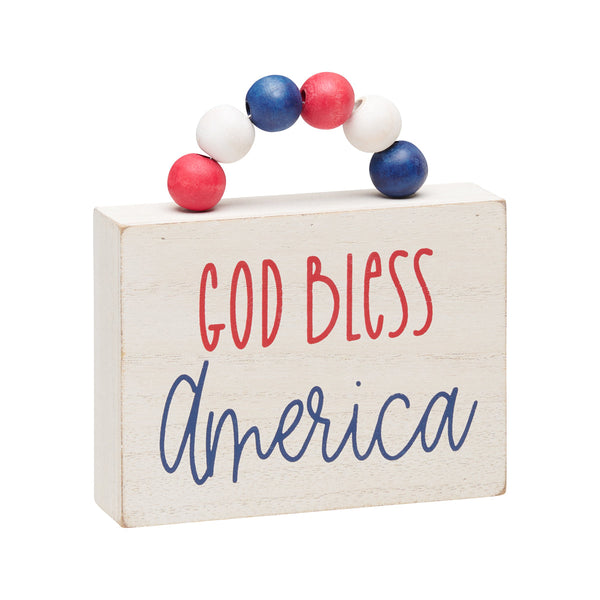 021131● bless n°51 Blissmess 8008 CJ PS-8319 - God Bless Block w/ Beads – Collins Painting & Design