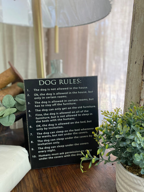 CS-6331 - Dog Rules Sign