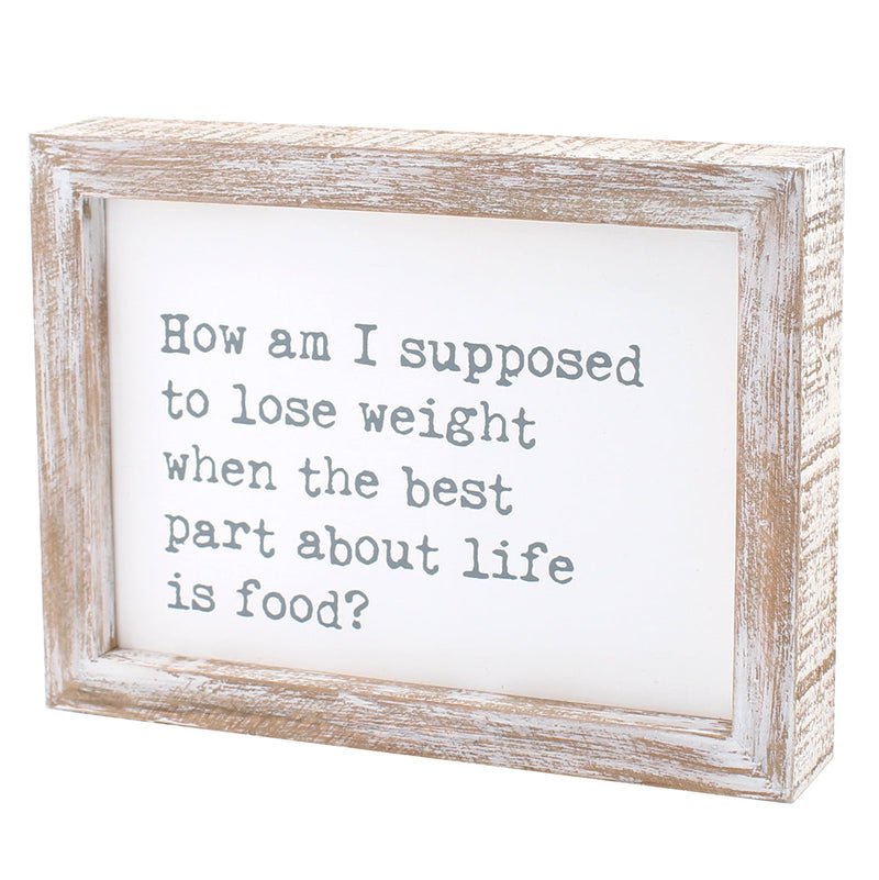 CA-3822 - Lose Weight Framed Sign