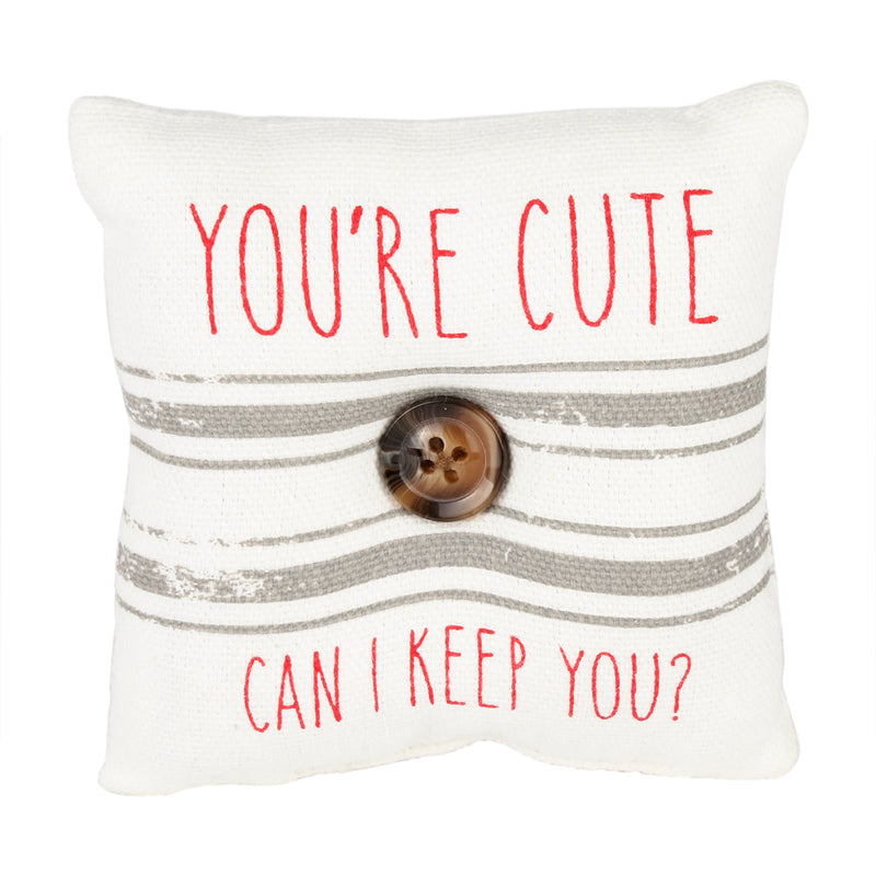 CF-2297 - *You're Cute Mini Pillow (Reversible)