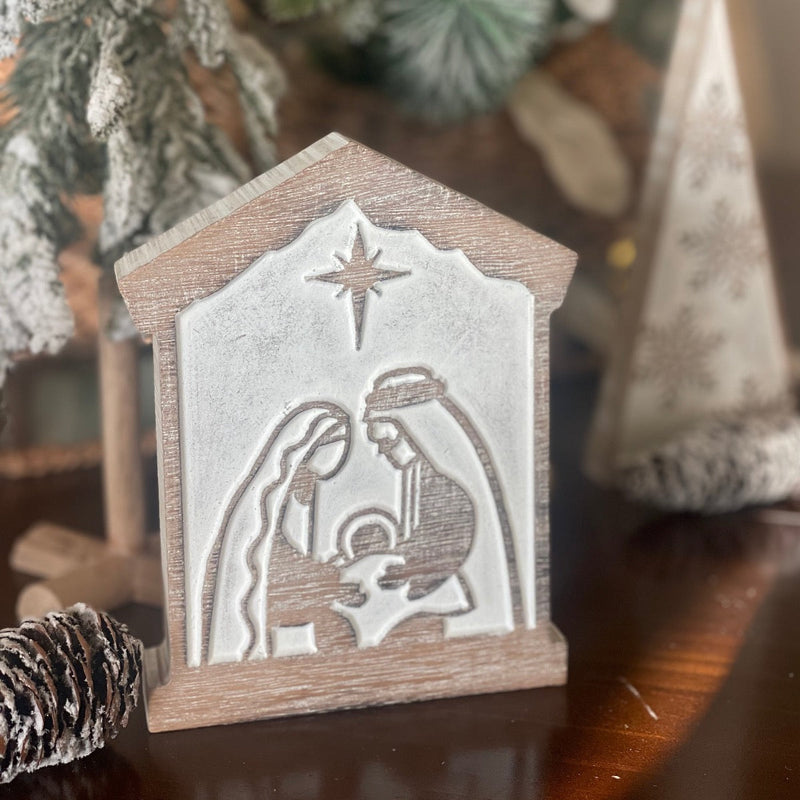 FR-3647 - Carved Nativity Scene