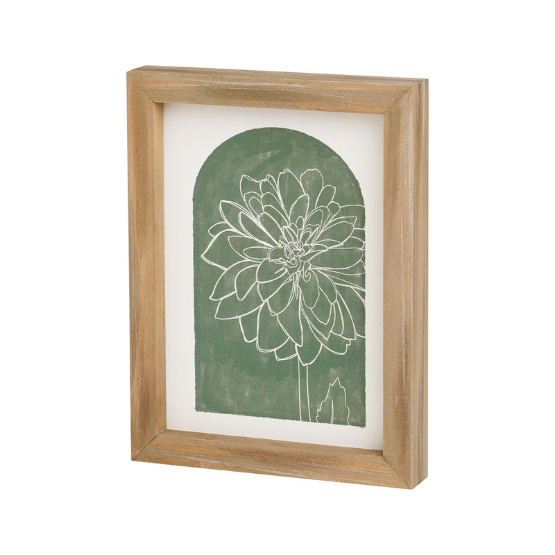 PS-8242 - Chrysanthemum Framed Sign