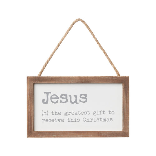 Jesus Def Framed Ornie