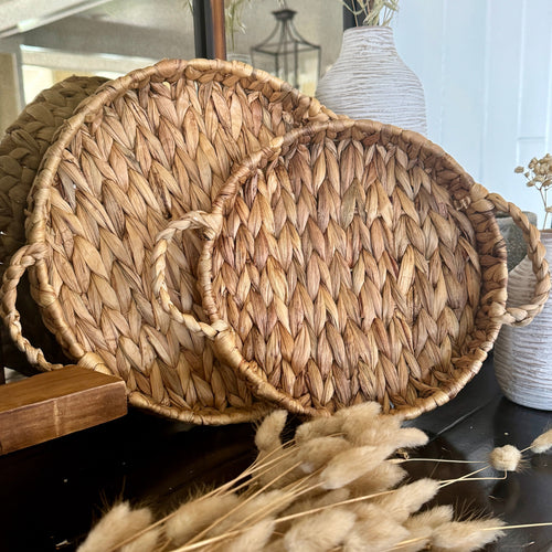 Water Hyacinth Baskets + Trays
