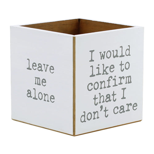 CA-3713 - Go Away Sayings Container (4-sided)