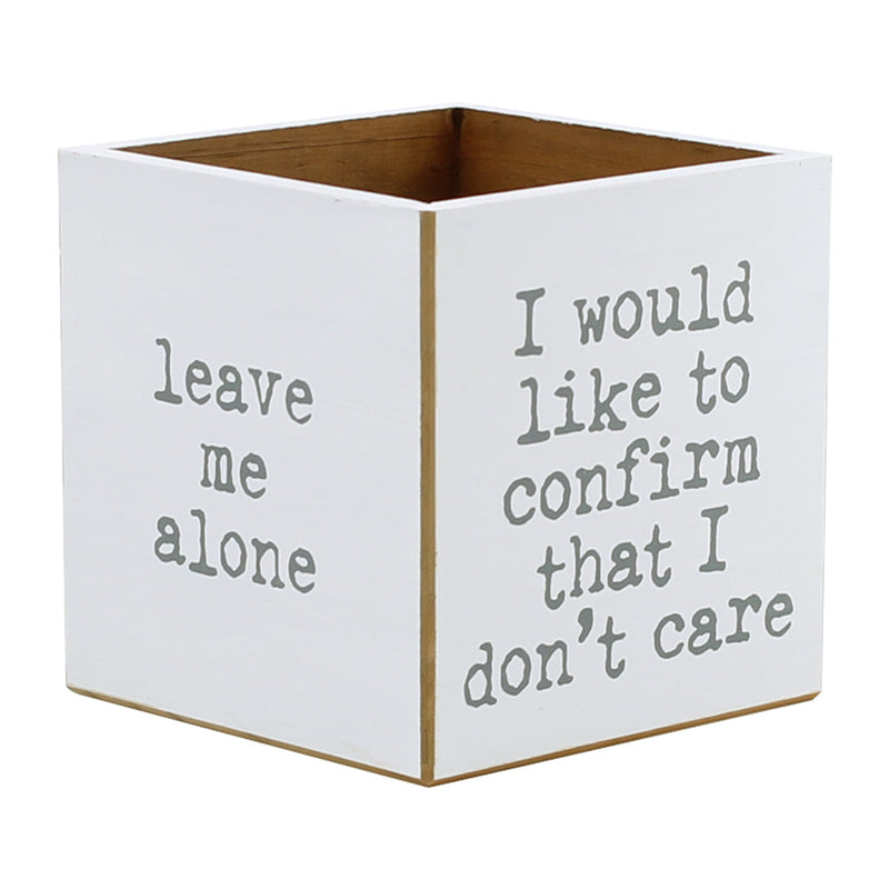 CA-3713 - *Go Away Sayings Container (4-sided)