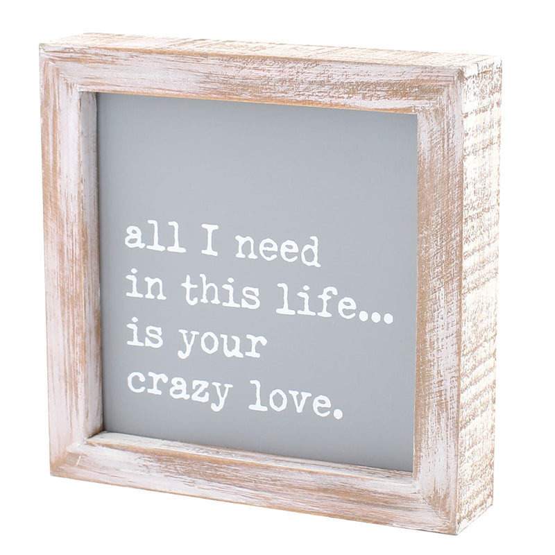 Crazy Love Framed Sign