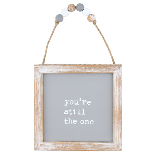 The One Beaded Hanging Sign