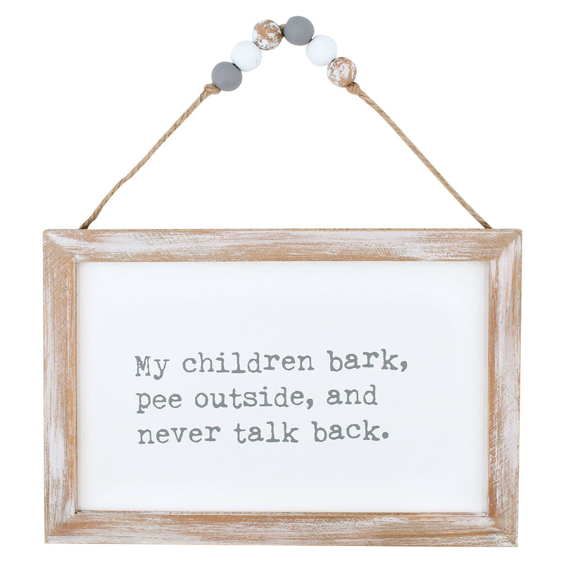 CA-3811 - Children Bark Beaded Hanging Sign