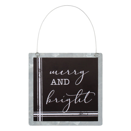 Bright Black Tin Ornie