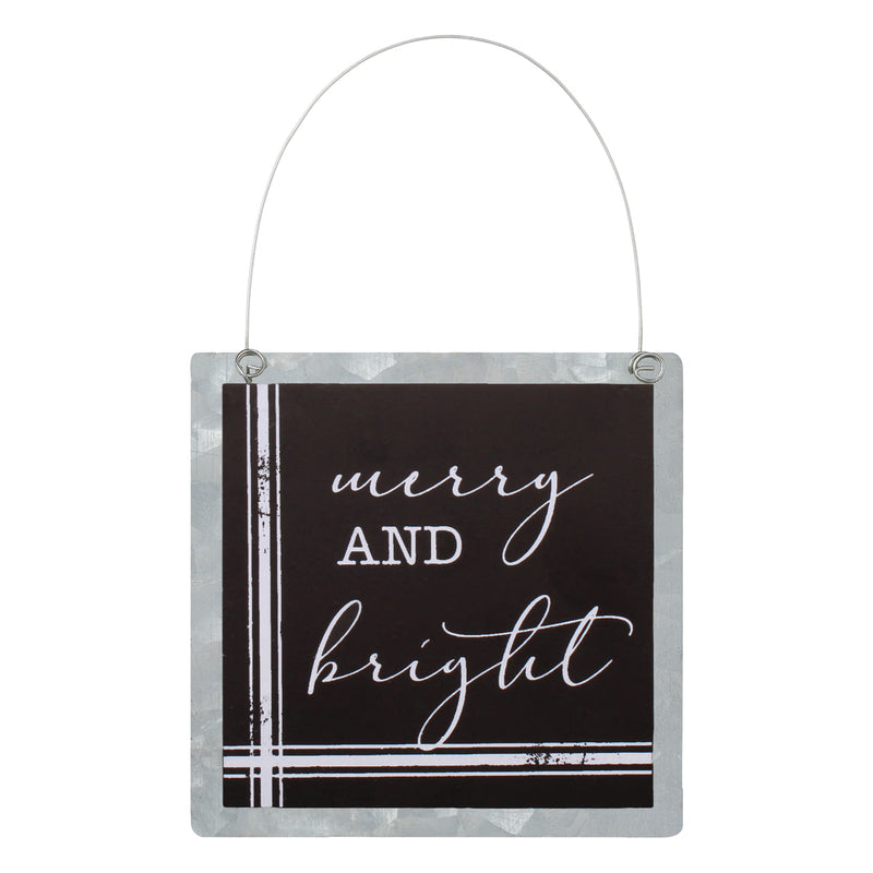 Bright Black Tin Ornie