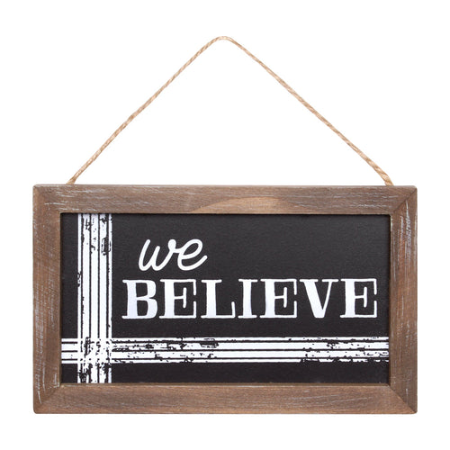 Believe Black Framed Ornie