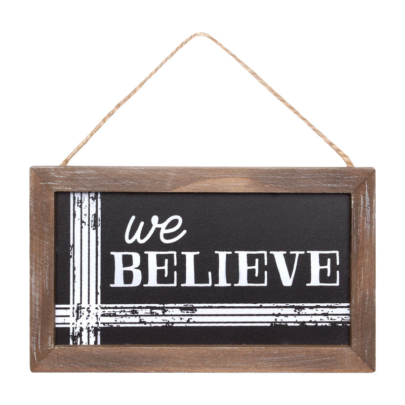 Believe Black Framed Ornie