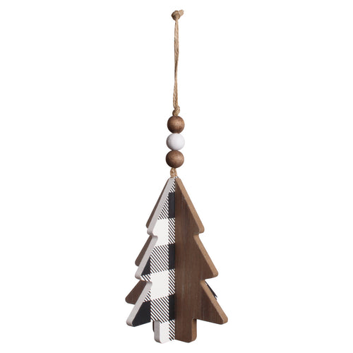 BW/Wood Tree Puzzle Ornie