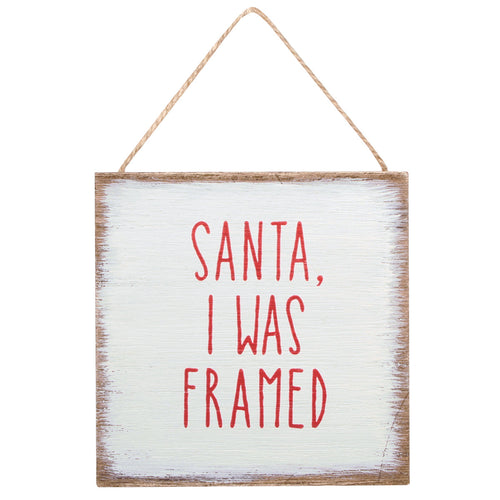 I Was Framed Wood Ornie
