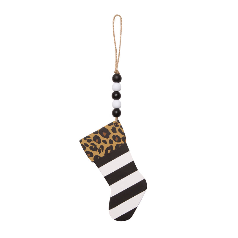 CA-3996 - BW Cheetah Stocking Ornie