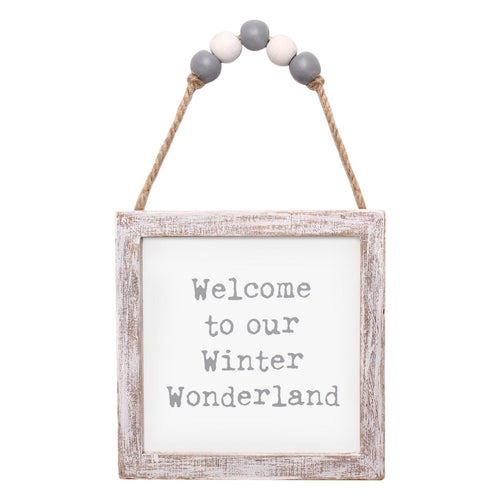Winter Beaded Framed Ornie