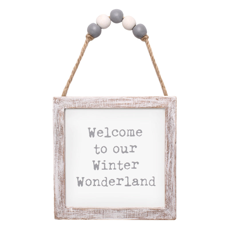 Winter Beaded Framed Ornie