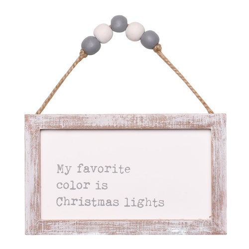 Lights Beaded Framed Ornie