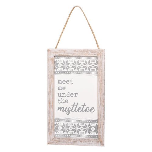 Mistletoe Sweater Framed Ornie