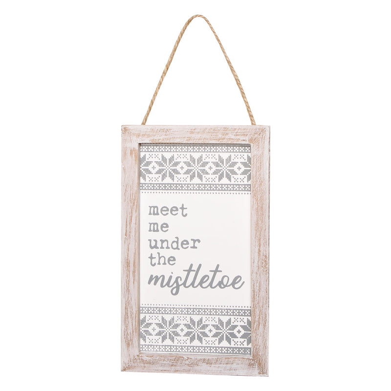 Mistletoe Sweater Framed Ornie