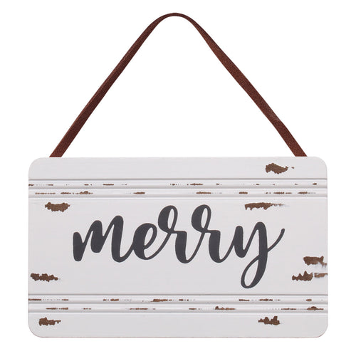 Merry Chippy Wood Ornie