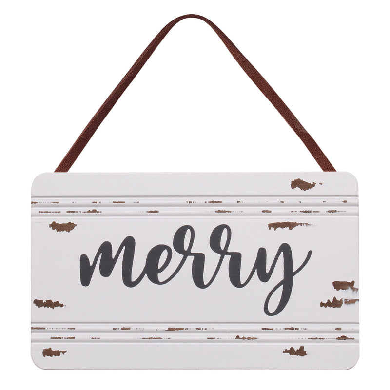 Merry Chippy Wood Ornie