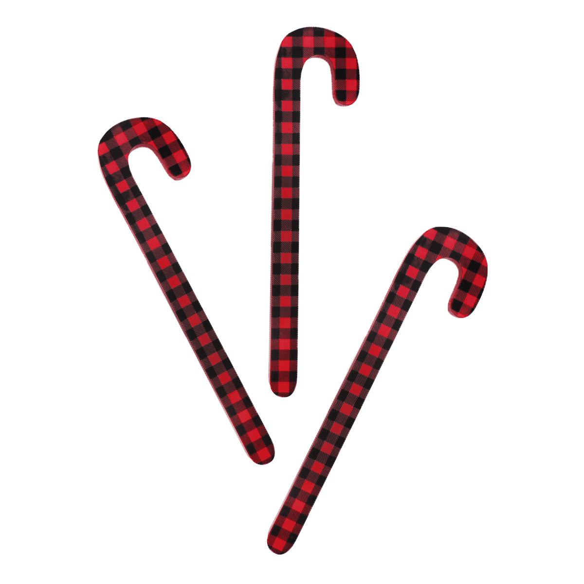 CA-4102 - RB Check Candy Cane Ornies, Set of 3 – Collins