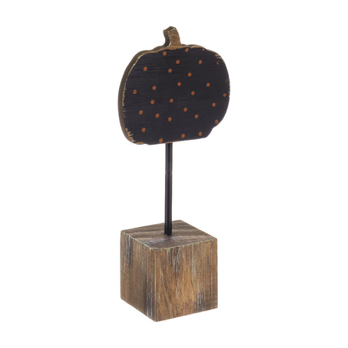 Orange Dot Pumpkin on Base