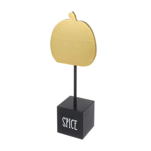 Gold Metallic Pumpkin on Base