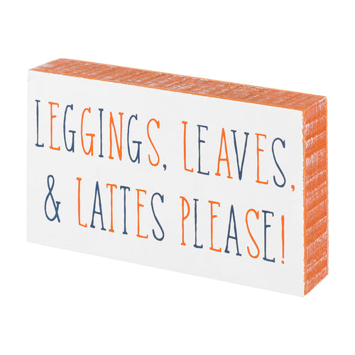 Leggings & Lattes Block