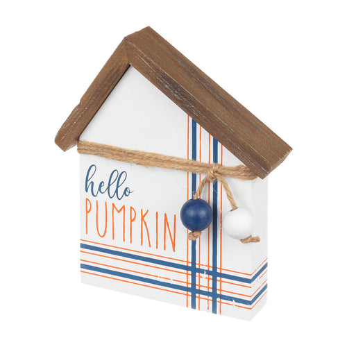Pumpkin Navy Striped House