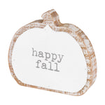 CA-4585 - Happy Fall 3D White Pumpkin