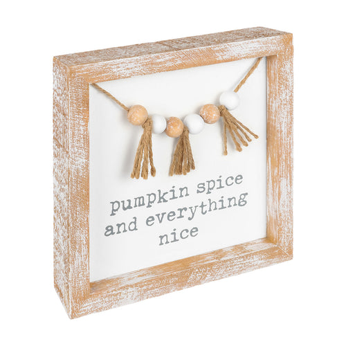 Pumpkin SpiceTassel Sign