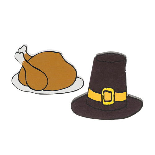 Pilgrim/Turkey Cutouts, set of 2