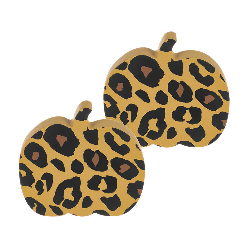 Cheetah Pumpkin Cutouts, set of 2
