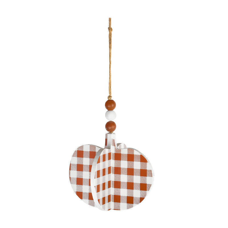 CA-4693 - OW Check Puzzle Pumpkin Ornie