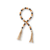 CA-4703 - Blk/Or/Wh Beaded Tassel