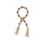 CA-4703 - Blk/Or/Wh Beaded Tassel