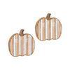 OWB Striped Pumpkins, Set of 2