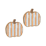 OWB Striped Pumpkins, Set of 2