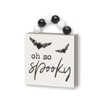 So Spooky Box Sign w/ Beads