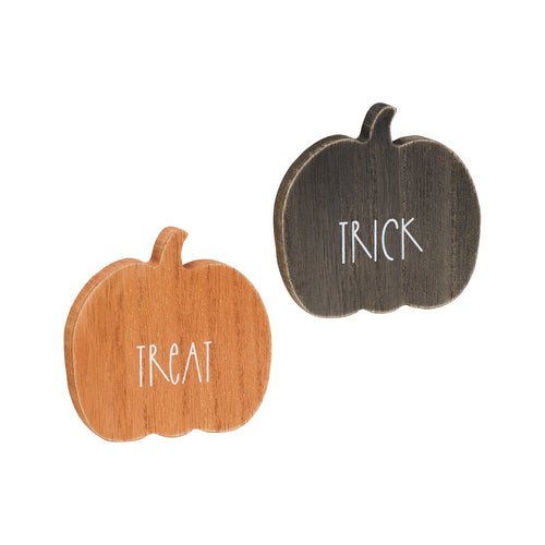 Trick/Treat Pumpkins, Set of 2
