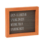 Haunting Washed Framed Sign