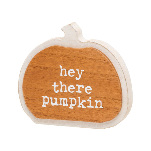 Hey There 3D Washed Pumpkin