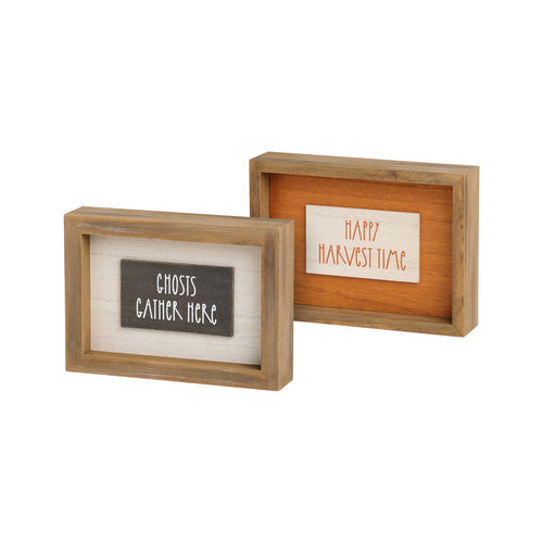 Ghosts/Harvest Sign (Reversible)