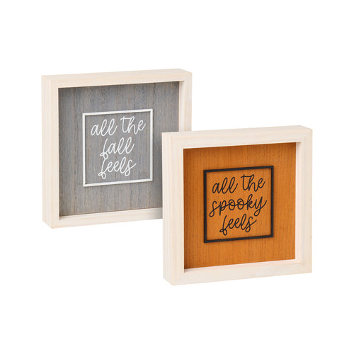 Spooky/Fall Feels Sign (Reversible)
