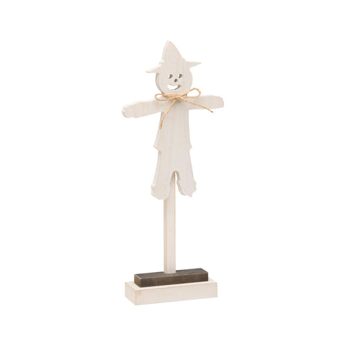 Sm. Wh. Washed Scarecrow on Base